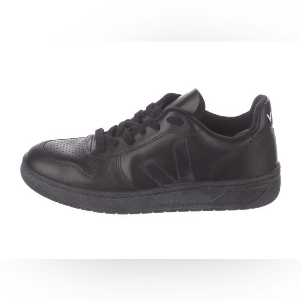 Veja black leather sneakers